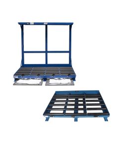 Single Level System Stands provide the ideal location to charge, store, and exchange lift truck batteries with convenience and ease.