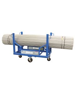 The slim design of the Conduit Carrier Cart is great for narrow aisles, where a forklift simply cannot fit. 