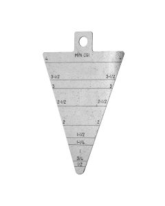 The Electrical Conduit Gauge is used to measure the inside diameter of steel and aluminum conduit ranging from 0.5&rdquo; to 4&rdquo; in diameter.