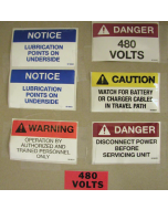 BATTERY EXTRACTOR SAFETY LABEL KIT