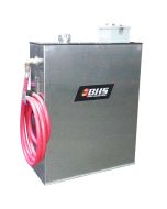 This large-volume water tank assists in forklift watering tasks, and replaces mobile water tanks to save space in the battery room.
