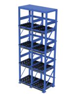Quad Stack System Stands provide the ideal location to charge, store, and exchange lift truck batteries with convenience and ease. 