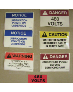 BATTERY EXTRACTOR SAFETY LABEL KIT