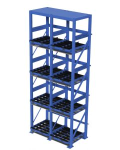 Quad Stack System Stands provide the ideal location to charge, store, and exchange lift truck batteries with convenience and ease. 