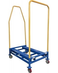 The slim design of the Conduit Carrier Cart is great for narrow aisles, where a forklift simply cannot fit.