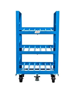 Flow Through Racks improve workflow by providing safe and convenient access to battery stock.