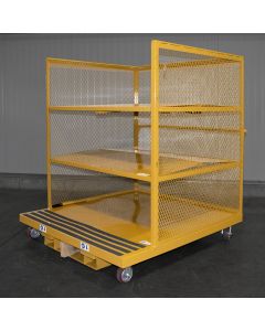 Custom Order Picking Cart, 60 X 56, Folding Shelves