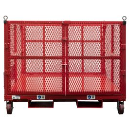 Basket Ramp Hoist Basket with Ramp and Double-Door Gate