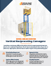 Download product literature on the BHS Vertical Reciprocating Conveyor