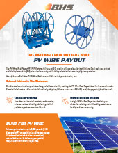 Download product literature on the PV Wire Payout