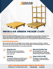 Download product literature on the BHS Modular Order Picker Cart