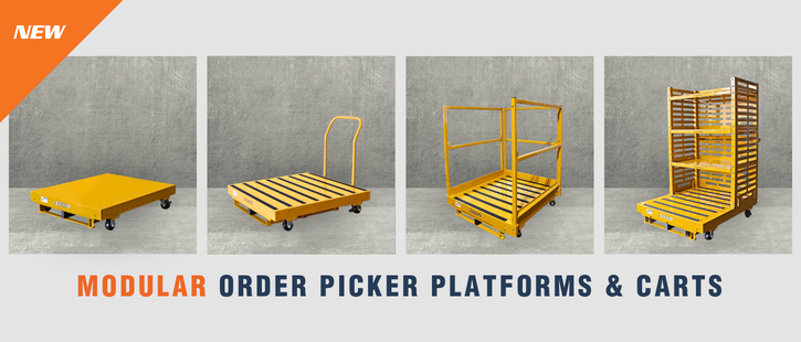 Modular Order Picker Carts and Platforms offer endless configurations